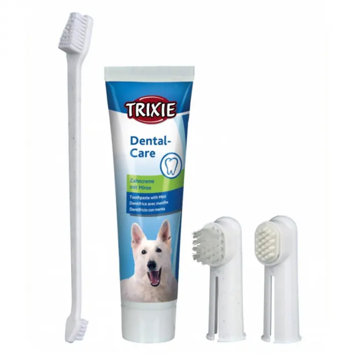 Set periuta pasta de dinti pentru caini Trixie