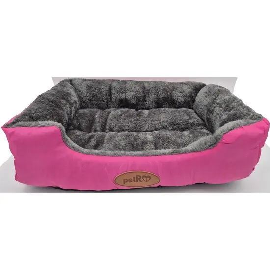 Culcus pentru caini pisici Puffy Roz M 35 x 45 cm