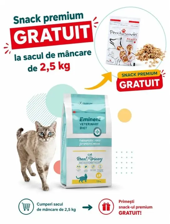 Dieta veterinara pisici, Eminent Veterinary Diet Cat, Renal, Urinary, 2.5 kg