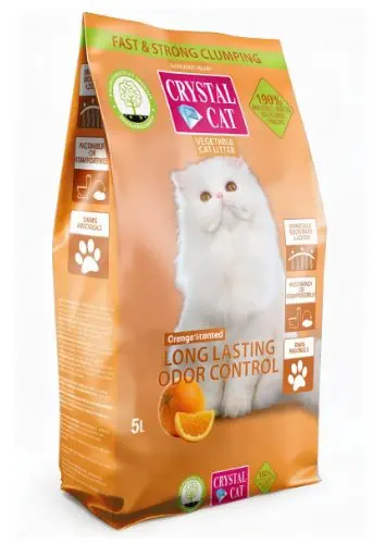 Crystal Cat Asternut Vegetal Tofu Portocala 5 L