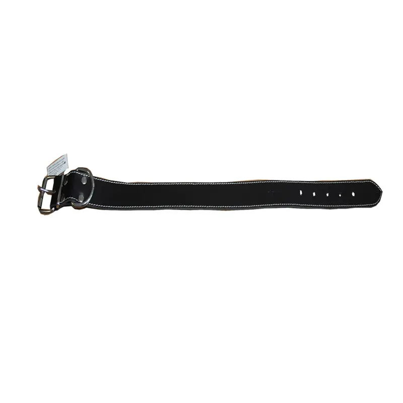 Zgarda din piele, neagra, confortabila, 4 cm x 74 cm