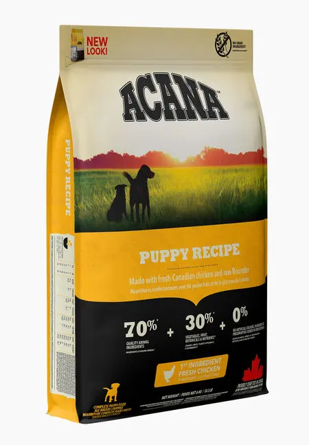 Acana Heritage Puppy Recipe, Talie Medie, 17 kg