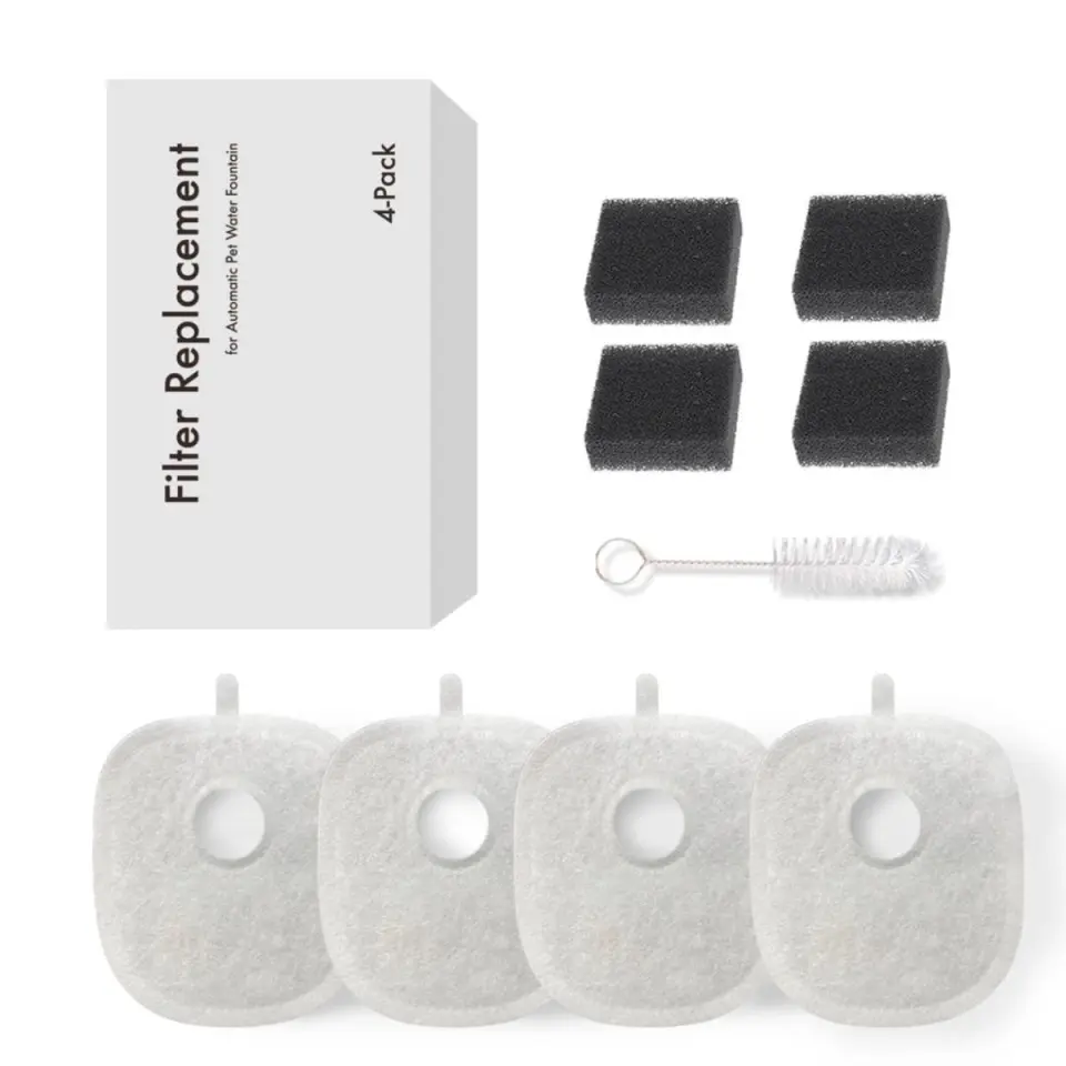 SHAW Set 4 filtre Shaw PRO V3, filtre fântână câini și pisici, 4buc