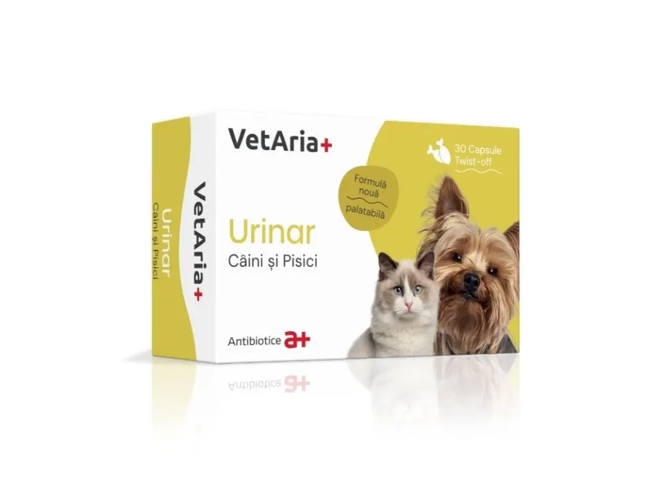 VetAria+ Urinar Caini si Pisici 30 capsule Twist-off