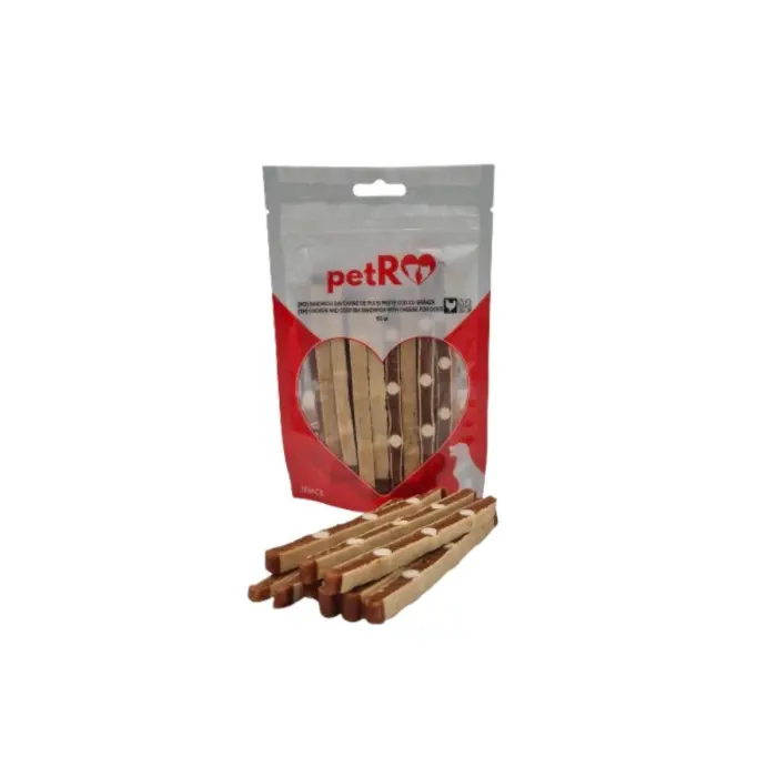 Recompense pentru caini Petro Sandwich cu pui , peste branza 80 gr