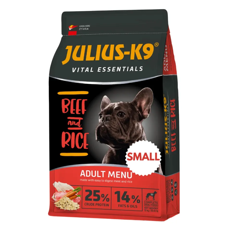 Julius K9 Adult Mini Vital Essentials - Hrana uscata premium - Vita si Orez - 12kg