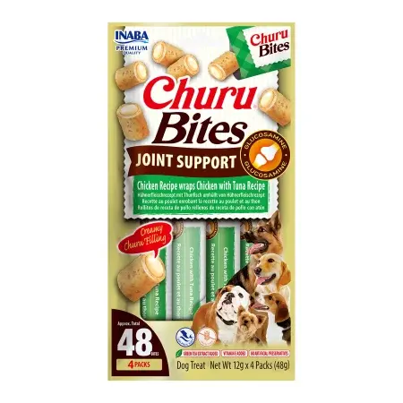 Churu Bites Joint Support Recompense cu Pui si Ton pentru Caini, 4 X 12gr