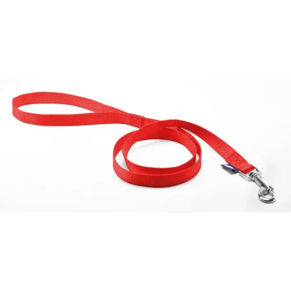 Lesa pentru caini din nylon rosie XL 2,5 x 100 cm