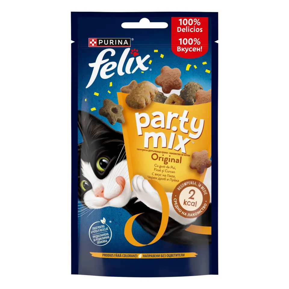 Recompense pisici, Felix Party Mix Original Mix, 60 g