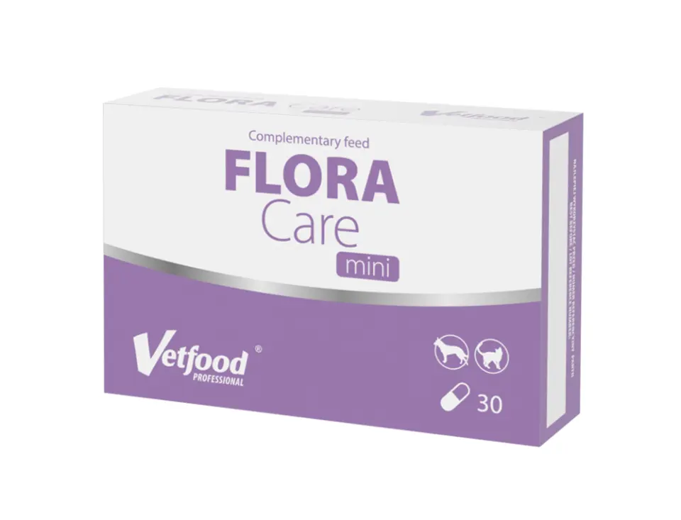 Supliment gastrointestinal, VetFood, Flora Care Mini, 30 capsule