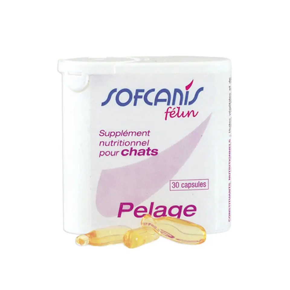 SOFCANIS Pelage, supliment piele & blană pisici, capsule