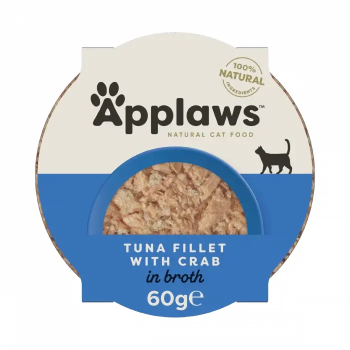 Hrana umeda pentru pisici Applaws File de ton crab 60 gr