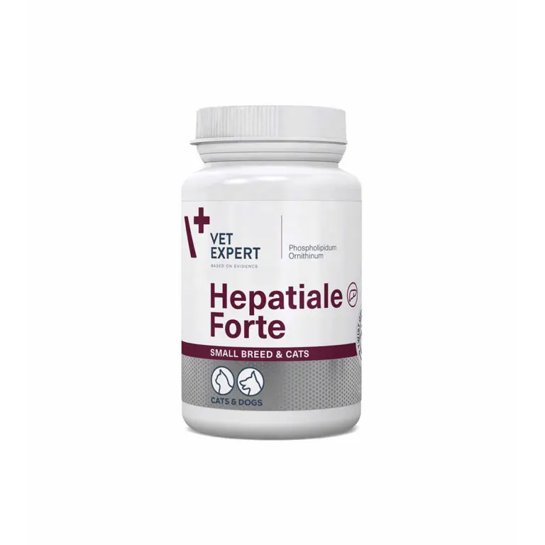 Supliment pentru caini si pisici cu afectiuni hepatice Vet Expert Hepatiale Forte Small Breed Twist-Off, 40 capsule