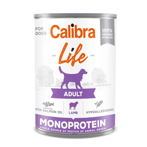 Calibra Dog Life Adult, miel, 6 x 400 g