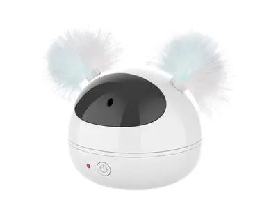 Jucarie interactiva pentru pisici, POLARIS M-PETS, alb