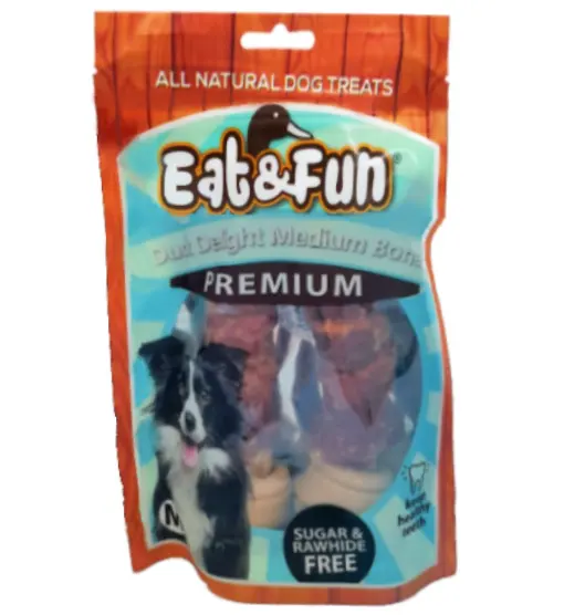 Eat&Fun Recompense Caini Duck Delights Medium Bones 160 g