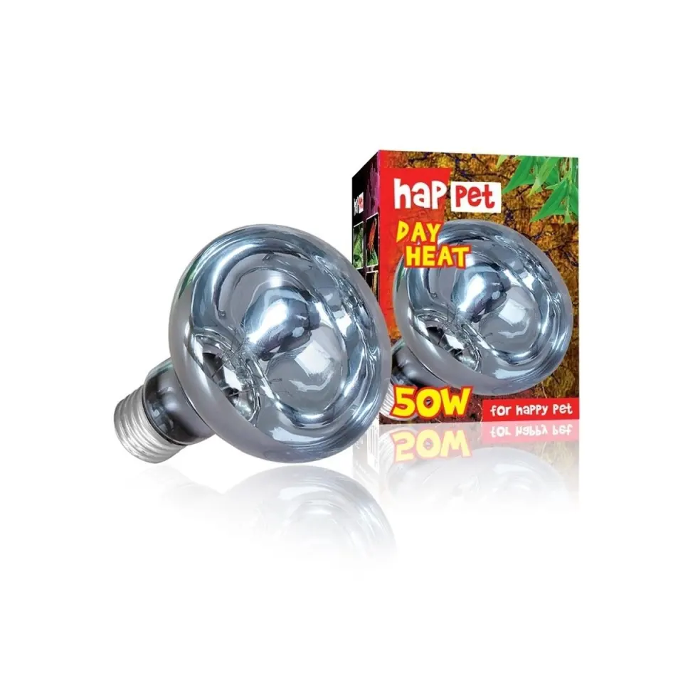 Happet, Bec de Incalzire pentru Terariu, cu Lumina de Zi, 50W