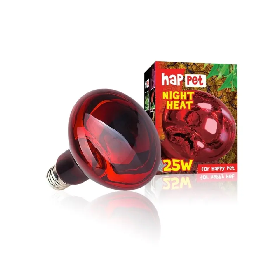 Happet, Bec Rosu pentru Terariu, Caldura Nocturna, 25W