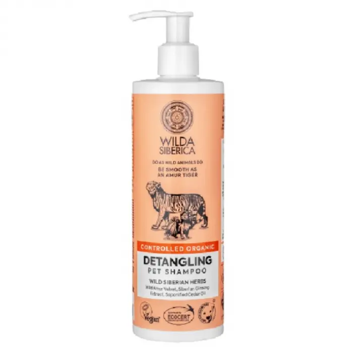 Sampon pentru caini pisici Wilda Siberica pentru descalcire 400 ml