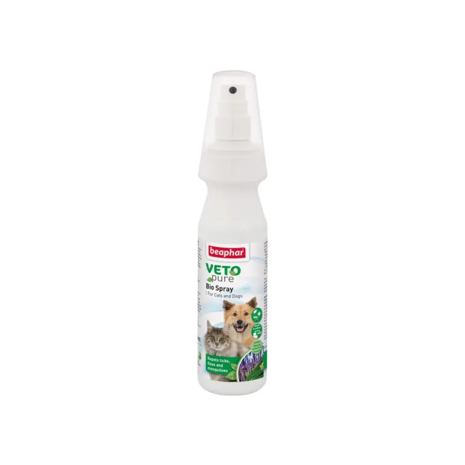 Spray Antiparazitar Caini si Pisici Veto Pure, Beaphar, 150 ml