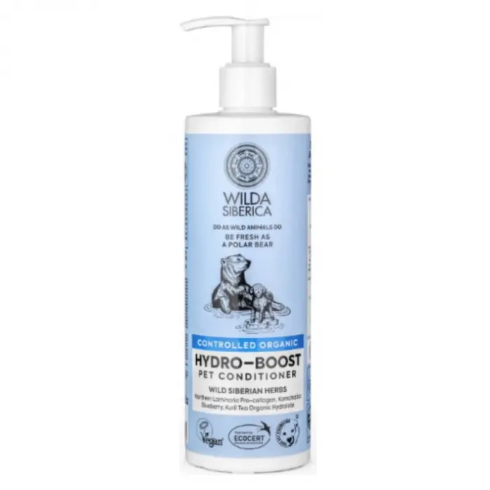 Sampon pentru caini pisici Wilda Siberica Hidratant 400 ml
