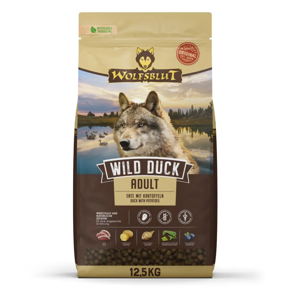 Wolfsblut Wild Duck Adult - duck 12.5 kg