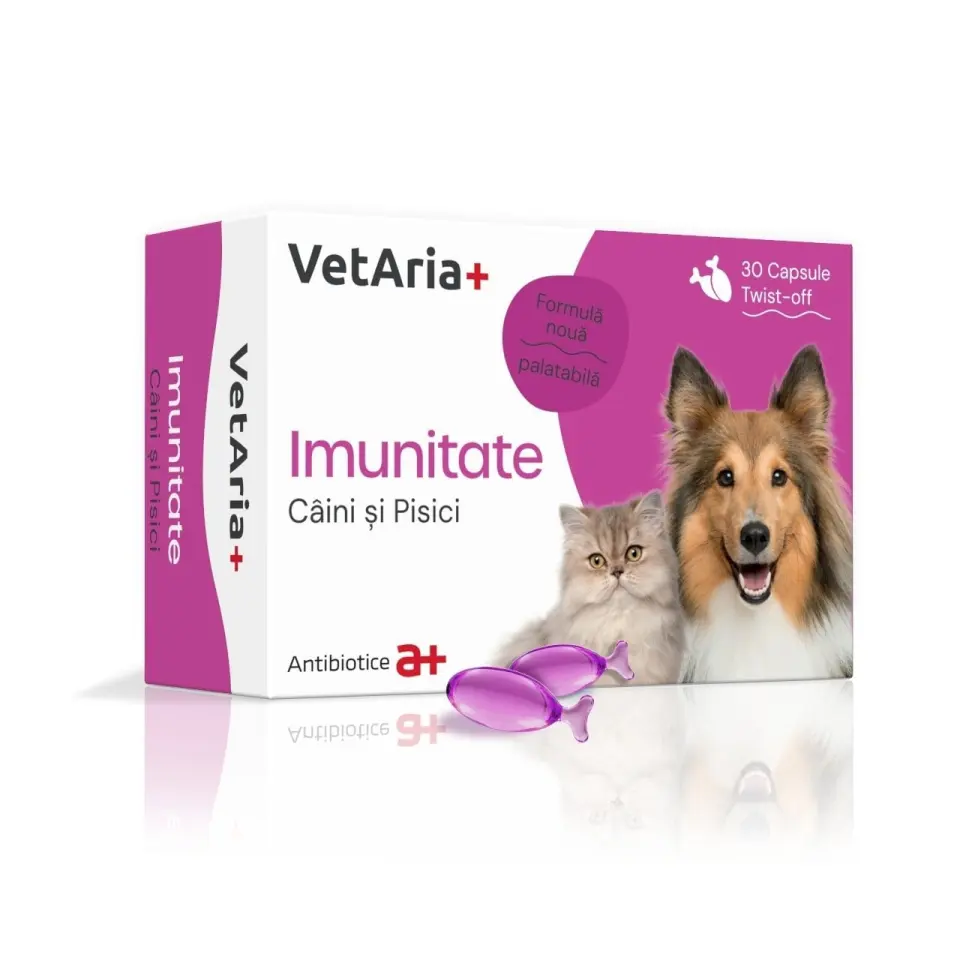 VetAria+ Imunitate, 30 capsule Twist-Off