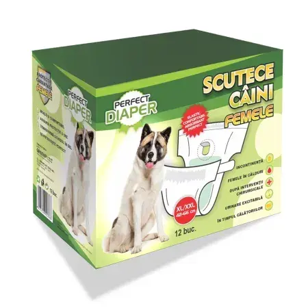 Scutece pentru caini femele Perfect Diaper XL-XXL 12 buc pachet