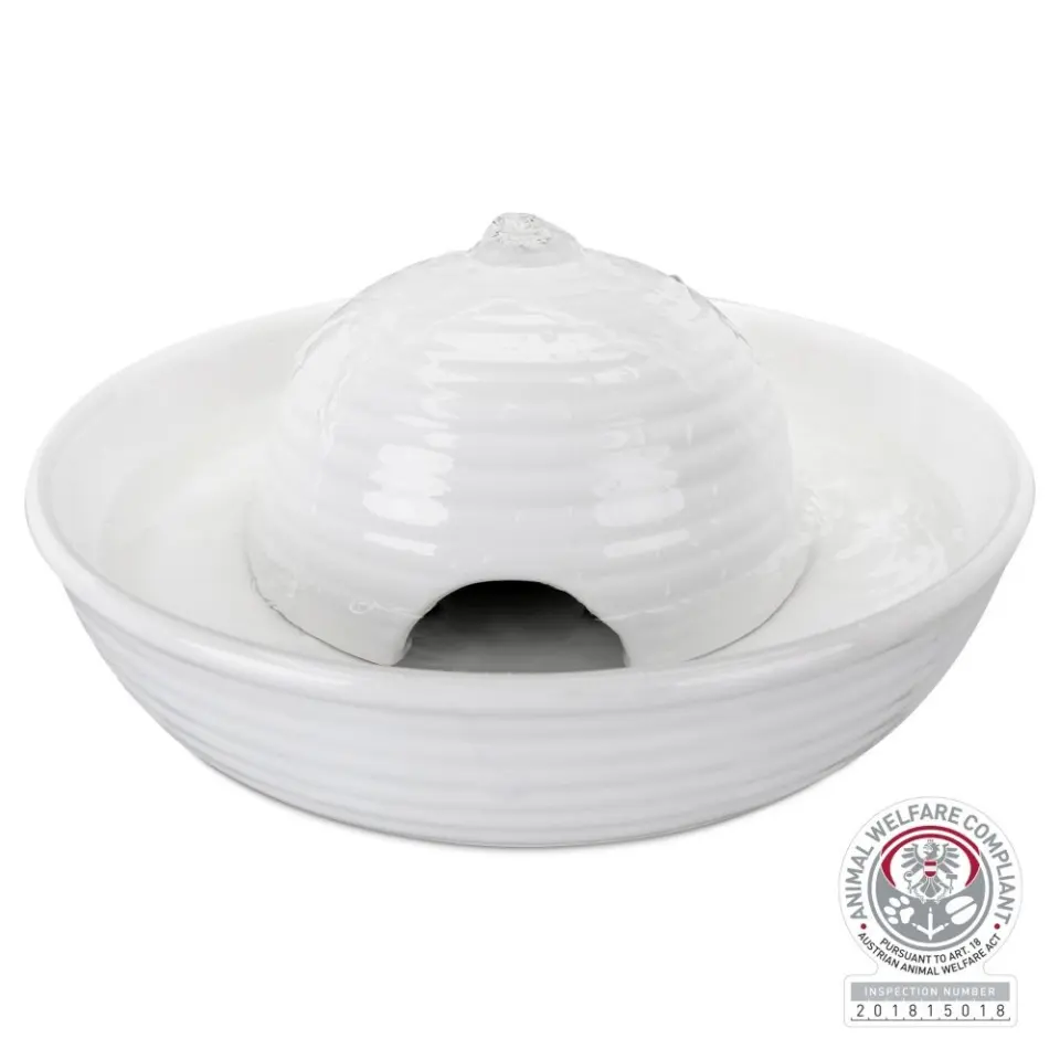 Trixie Fantana Adapator Automat, Vital Flow, Ceramica, 0.8 L, Alb, 24468