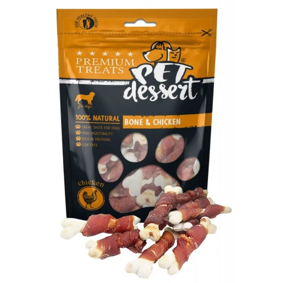 Pet's Dessert Bone & Chicken, 80 g