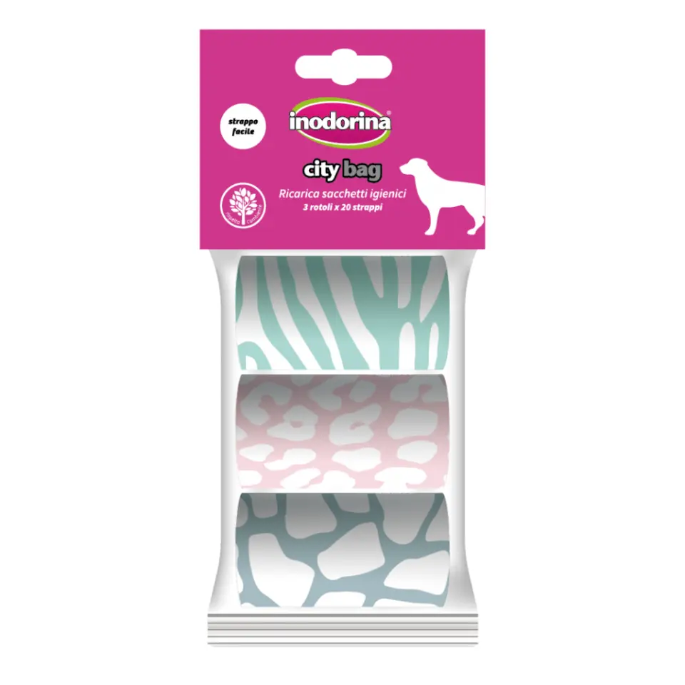 Saci igenici color Inodorina 3 role/20 buc