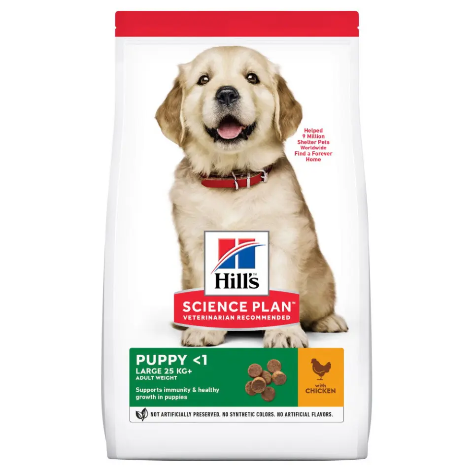 Hills SP CANINE PUPPY LB CHK, hrana uscata pentru caini juniori de talie mare, cu pui, 2.5 KG