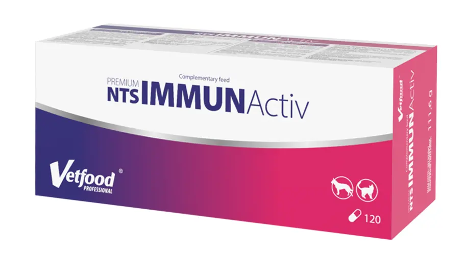 VetFood NTS Diet Immunactiv Anticahectic, 120 capsule