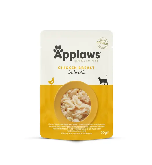 Applaws Chicken Breast in Broth, plic, 70 g