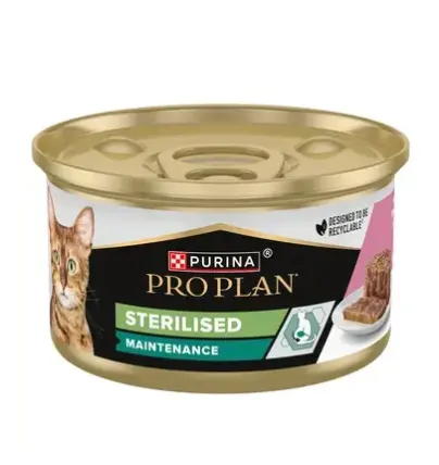 PURINA PRO PLAN Cat Wet Can, Sterilised Maintenance, 85 g