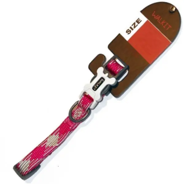 Walkit Zgarda Caine Tubular Multicolor S 1.6 X 25-35 cm Roz