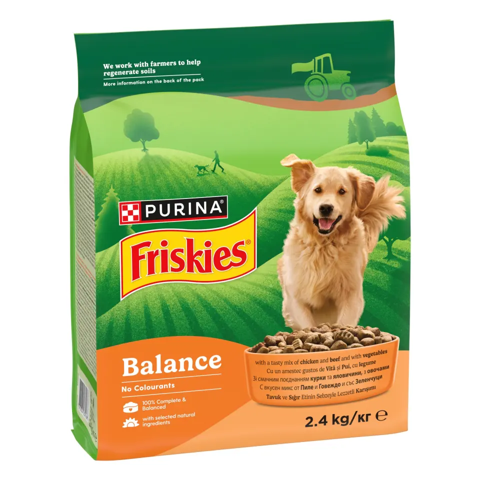 Friskies Dog Balance Pui/Legume 2.4 kg