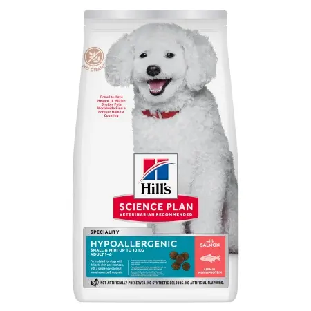 Hrana uscata pentru caini Hill s SP Hypoallergenic Small Mini cu somon 6 kg
