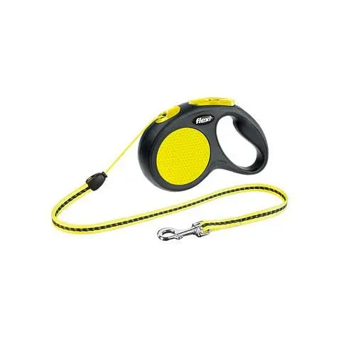 Lesa retractabila, galben neon, cu fir de 5 m si maner ergonomic, 12 kg