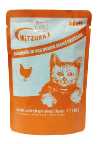 Mitzura Plic Pui si Ficat 100 g