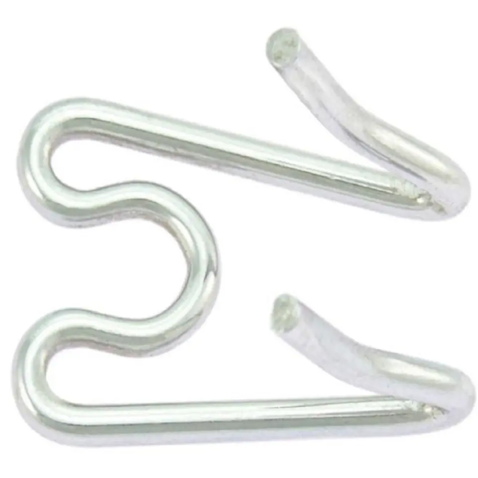 Zala metalica pentru prelungire zgarda de forta, argintie, din otel de inalta rezistenta, grosime 4 mm