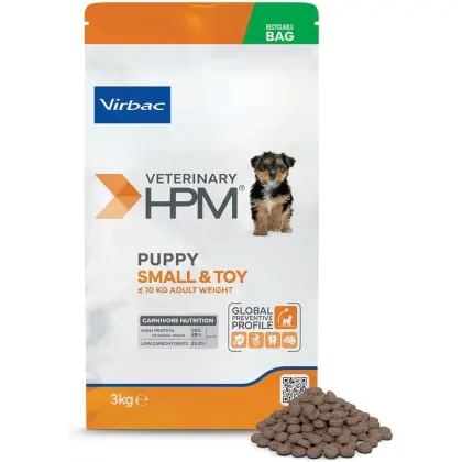 Hrana uscata pentru caini Virbac HPM Baby Small Toy 3 kg