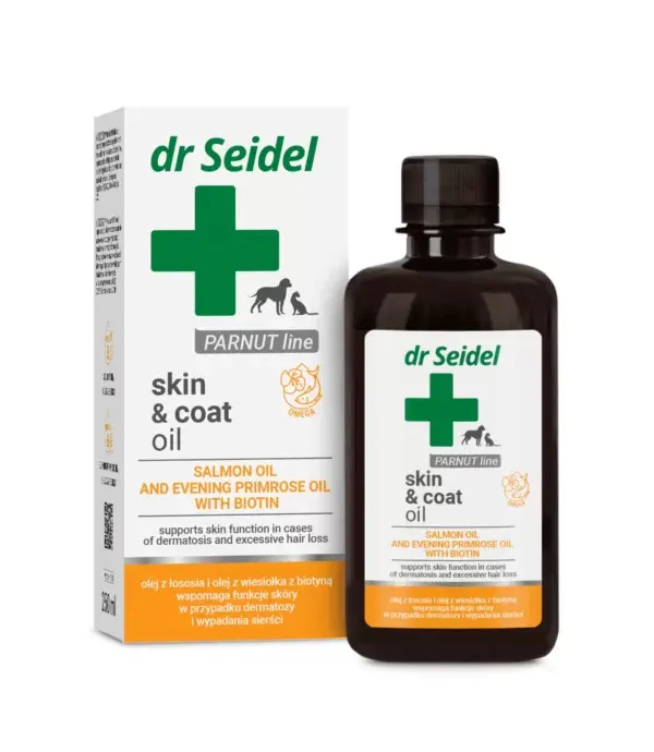 Ulei pentru dermatoză și cădere părului la căini, Dr. Seidel, 250 ml