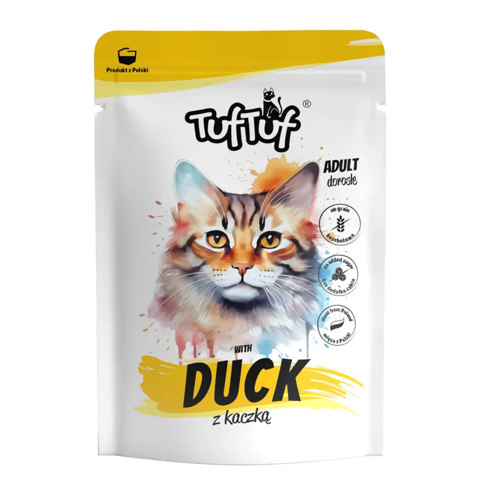 TUF TUF CAT- Hrana umeda cu RATA - plic 300G