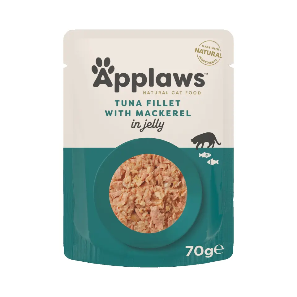 Hrana umeda pisici, Applaws Cat, File Ton si Macrou, in aspic, 70 g