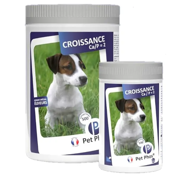 Pet Phos Vitamine Caine Croissance Ca/P=2 - ca-p-2-500-tbl