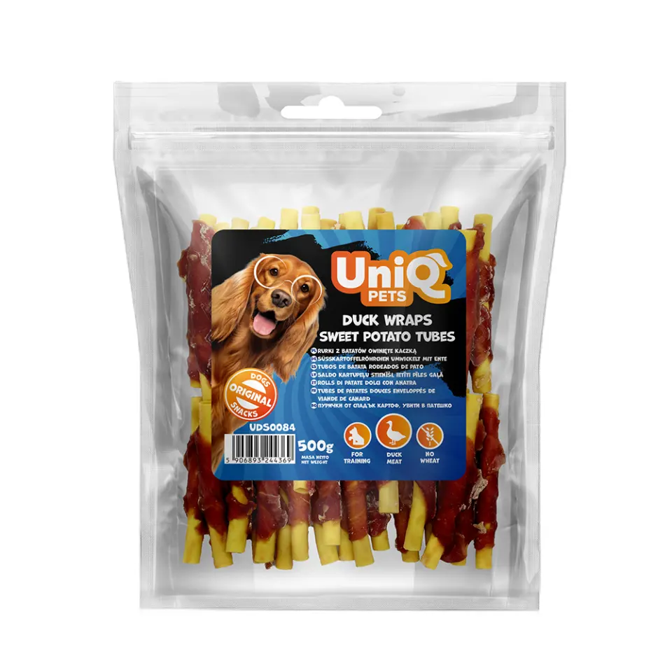 Mini batoane cu carnita rata Uniq 500 g