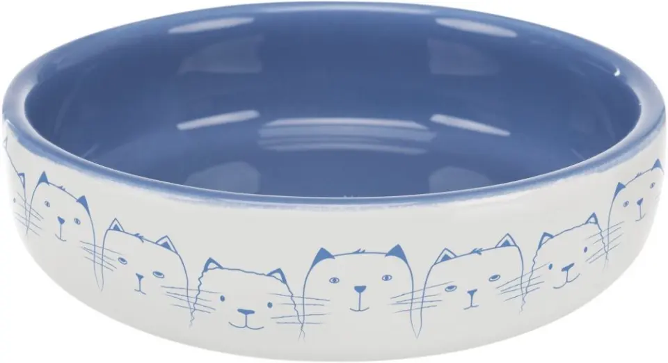 Bol ceramic 0.3 l/ 15 cm albastru/alb 24770