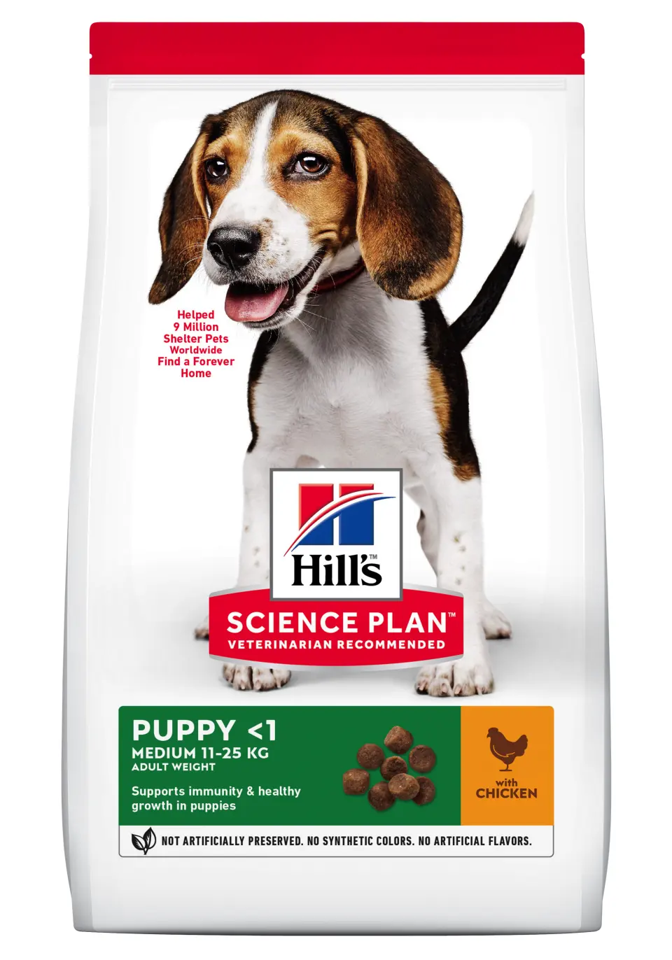 Hrana uscata caini, Hill's Science Plan Canine Puppy Medium Chicken, 2.5 kg