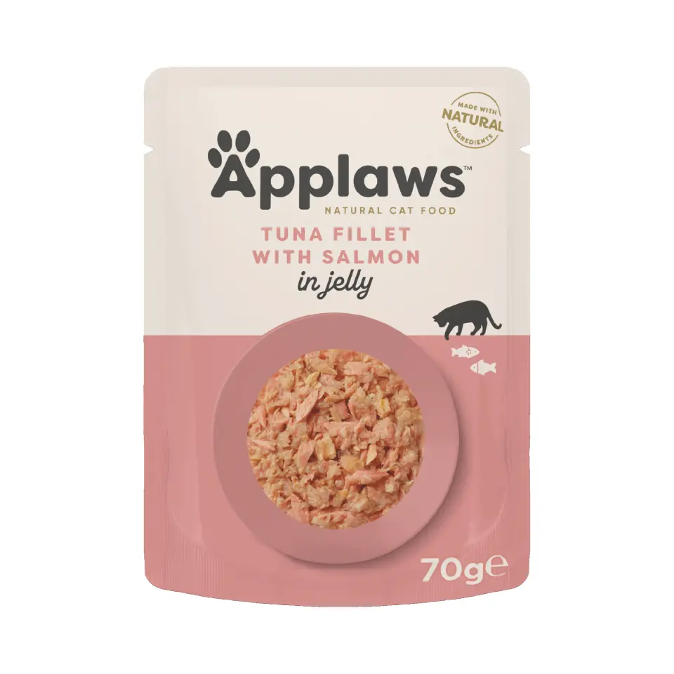 Hrana umeda pisici, Applaws Cat, File Ton si Somon, in aspic, 70 g